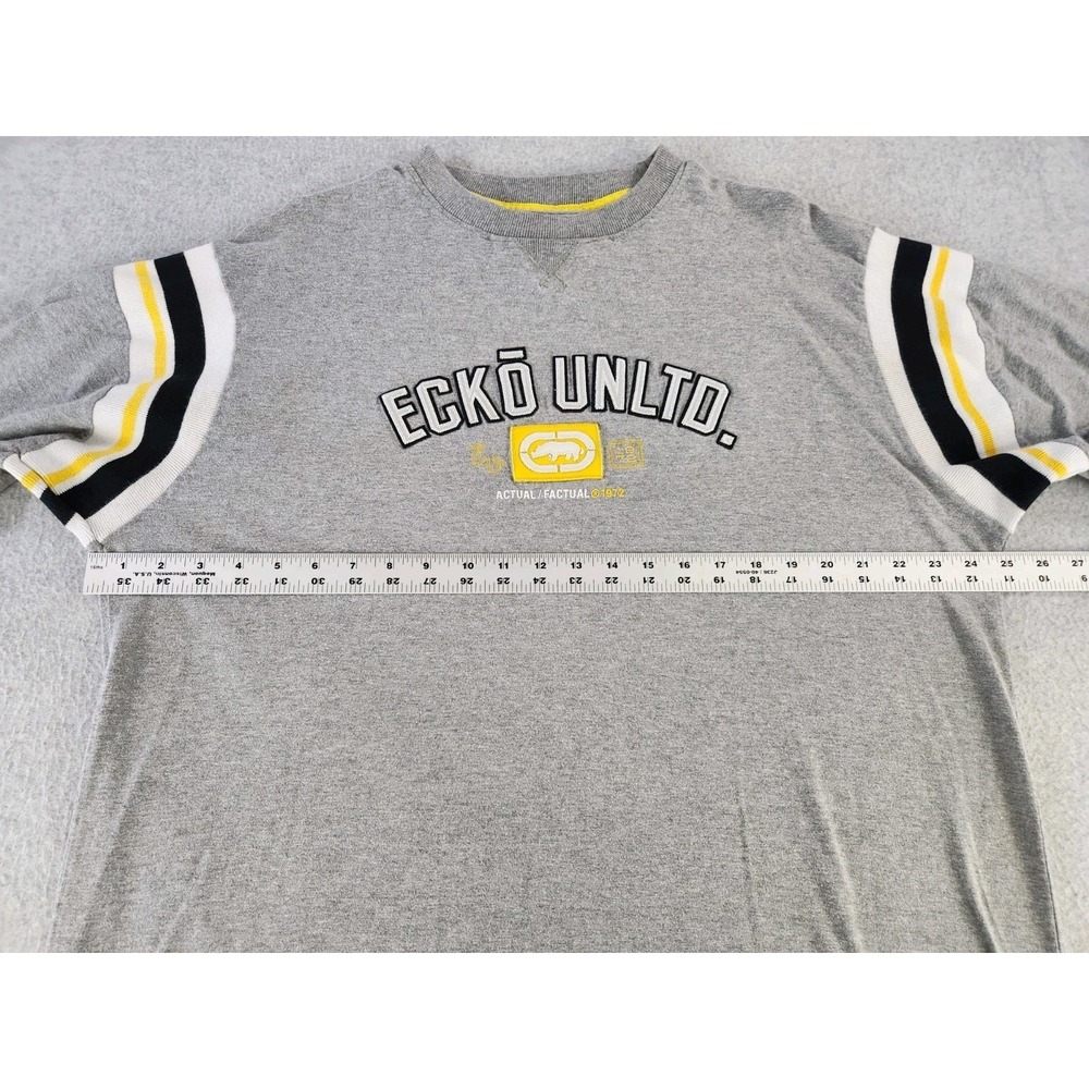 Vintage Y2K Echo Unlimited Thick T-shirt Pittsburgh Steelers Colors Men's XL 2XL - Picture 8 of 12